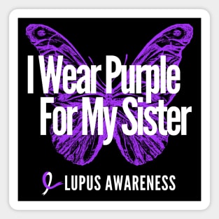 I Wear Purple For My Sister Magnet